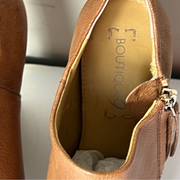 Boutique 9 Women’s Brown Platform Leather Elister Ankle Bootie Size 6 - Picture 6 of 13